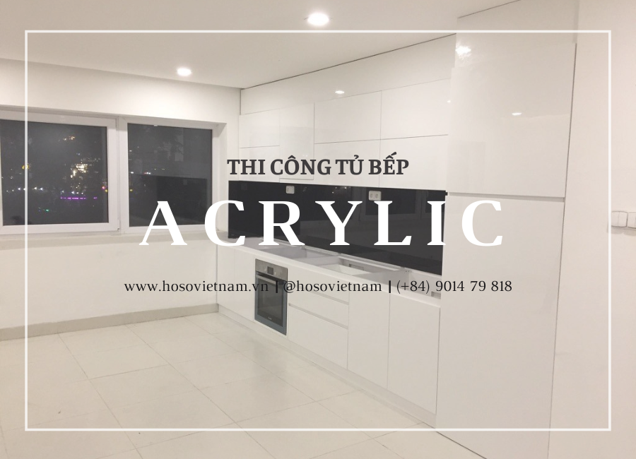 THI CÔNG TỦ BẾP ACRYLIC NHÀ PHỐ QUẬN NGŨ HÀNH SƠN