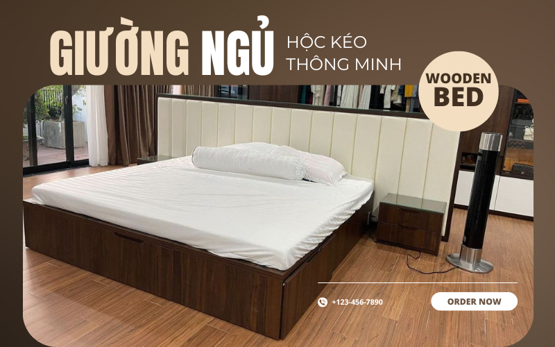 GIƯỜNG NGỦ CÓ NGĂN KÉO THÔNG MINH