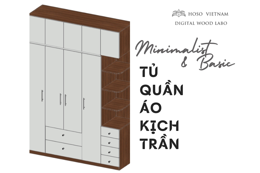 SỰ TINH TẾ TỪ THIẾT KẾ CƠ BẢN – CHIẾC TỦ QUẦN ÁO DÀNH CHO MỌI GIA ĐÌNH