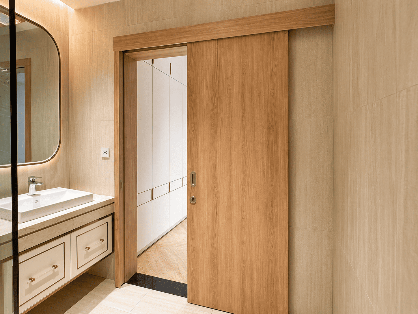 HOSO DOOR | MẪU CỬA TRƯỢT 1 CÁNH (CỬA LÙA) – THI CÔNG CỬA GỖ TẠI ĐÀ NẴNG | 0901 479 818